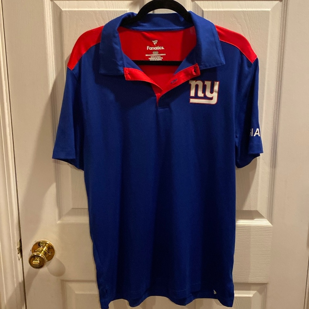 New York Giants fantastic men’s three button polo shirt size L